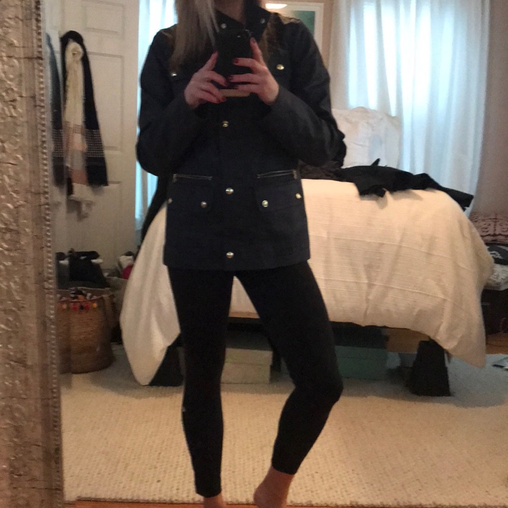 Black military jacket